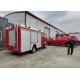 189hp Power 110Km/H Foam Fire Truck With Rustproof Plate