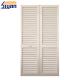 Solid Color Louvered Closet Doors For Wardrobe , W630mm*H1100mm Size
