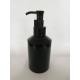 Durable Airless Black Cosmetic Packaging / Empty Makeup Bottles With Pump