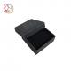 Silver Foil Matte Varnish Black Jewelry Box With EVA Insert