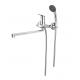 Long-spout Single Lever  Bath Mixer Tap  for Wall Installation, Chrome