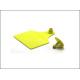 Yellow Appearance Animal Ear Tags Passive Power Supply Mode Anti Shedding