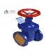 Cast Iron Dn50 Flanged Gate Valve Non Rising Stem Metal Seated