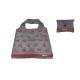 50*40cm Gray Botton Folding Tote Bag Customized With Red Cherry Pattern