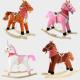 Cute Children Rocking Horse Toys Sound Moving Mouth Tail Led Light Big