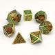 Antiwear Waterproof Metal Polyhedral Dice Nontoxic Neat Sharp Edges