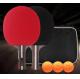 Walnut Paulownia Blade A12 Table Tennis Set High Elastic Sponge Reverse Rubber Straight Handle