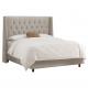 velvet fabric hotel high back designer bed frame  ,king size beds wooden beds