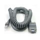 5M 16FT Coiled Rs232 To Rj45 Cable Spiral Serial For Symbol Barcode Scanner