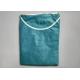 Green Patient Medical Scrub Suits Disposable Isolation Gowns CE / ISO13485