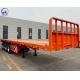 3 Axles 4 Axles 40FT 48FT Flatbed Semi Trailer with Tires and Tare Weight Approx. 6.2 T