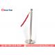 Stainless Steel Stanchion Security Bollards Crowd Control 910mm Height CE Approval
