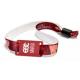 Custom Printing Rfid Smart Wristband , Red Rfid Concert Wristbands For Vip