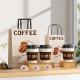 Custom Printed Coffee Takeaway Packaging Kraft Paper Food Bags with Luxury Appearance