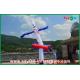 Advertising 5m Blue White Inflatable Air Dancer , Inflatable Air Dancer Cook Sky