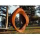 Corten Steel Rusted Metal Garden Sculptures , Outdoor Steel Sculpture Art