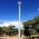 High Mast Telecom Mobile Telephone Masts 60m Galvanized Steel Pole