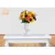 Classic Glossy White Fiberglass Urn Planters Wedding Centerpiece Table Vases
