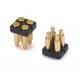2.5mm 4 Pin Pogo Connector H3.5mm SMT Type Gold Plated Brass Pogo Connector
