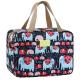 Leak Proof Floral And Elephant Cosmetic Toiletry Bag For Girls