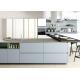 900mm PVC Furniture Modern Modular Kitchen Cabinets SS Sink  L Shape