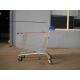 232L Zinc Plated Supermarket Shopping Cart Trolley High Capacity