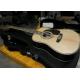 Custom D 45 acoustic guitar life tree inlay fret solid spruce wood top guitar With fisherman with hardcase