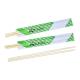 Printed Sleeves Biodegradable Round Bamboo Chopsticks Customised