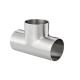 Safety Sanitary Butt Weld Fittings Straight Reducing Tee Fitting 1/4 ~ 6 ASME BPE Standard