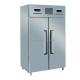 Two Doors Commercial Chiller Kitchen Refrigerator Upright Stainless Steel Deep Freezer