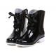 Women fashion Lace up rain boots,garden boots,rubber galoshes