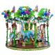 Adjustable Speed Animal Kids Carousel Ride With 12 Riders Forest Style CE / ISO