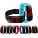 Plastic Case Silicone Digital Led Watch Wristwatch Customized Brand