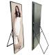 Commercial Ultra Thin Poster LED Display Floor Stand For Digital Advertising