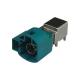 Right Angle PCB Mount HSD Connector Automotive Code Z Waterblue Color