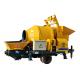 Cement machinery electric engine lightweight foam mobile portable concrete mixer and pump