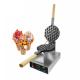 Rotating Non-stick Coating Mini Commercial Double Egg Waffle Maker Machine for Outdoor