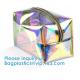 Custom Shell Shaped White Nylon Mesh Cosmetic Bag Pouch For Make Up,Hologram Vinyl Material Pvc k Holographic Bag