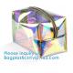 Custom Shell Shaped White Nylon Mesh Cosmetic Bag Pouch For Make Up,Hologram Vinyl Material Pvc Ziplock Holographic Bag