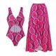 Stylish Three Swimwear Set Womens Padded Bikini with Regular