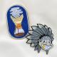 custom enamel pin badges pines football metal lapel badge pin enamel badge