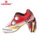 Custom Carbon Cycling Shoes Bright Color Printed Low Wind Resistance EVA Insole