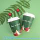 12 Oz Christmas Paper Cups Disposable Coffee Cups, Red Green Coffee Cup Christmas Holiday Party Supplies