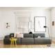 European Contemporary Style Furniture Pink and Grey Fabric Morden Sofa Set  ZZ-T-35