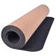 2020 New Cork Material Yoga Mat, Non-Slip Yoga mat, Natural Wood color, Thermal transfer printing, Natural rubber base