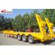60T Hide 12 Tire 3 Axle Low Bed Trailer With Strong Trailer Frame