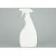 Kitchen Bathroom White HDPE Trigger Spray Bottle 500ml