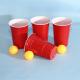16 Oz PP PS Disposable Red Ping Pong Cups For Party