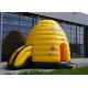 Multifunction Inflatable Bouncer , Yellow Inflatable Bouncers For Adults With Small Slide