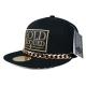 Black Flat Brim Unisex Snapback Caps Stylish And Comfortable Headwear